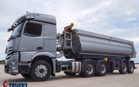 纯电动eArocs 400亮相，Arocs Extent限量版车型抢眼，奔驰bauma 2025展品抢先看