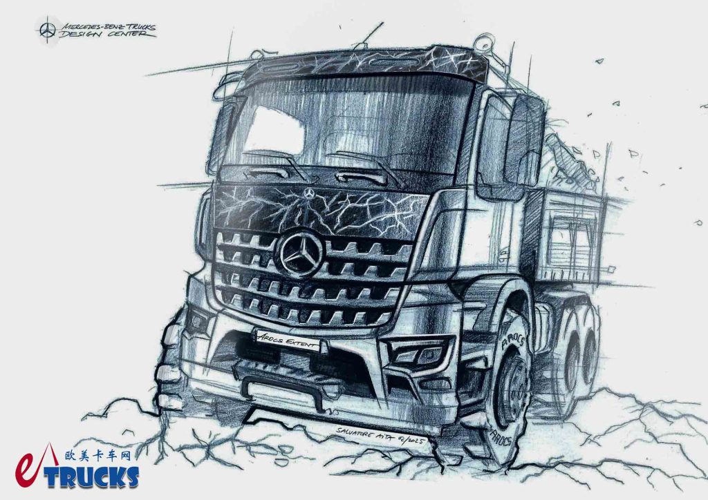 纯电动eArocs 400亮相，Arocs Extent限量版车型抢眼，奔驰bauma 2025展品抢先看