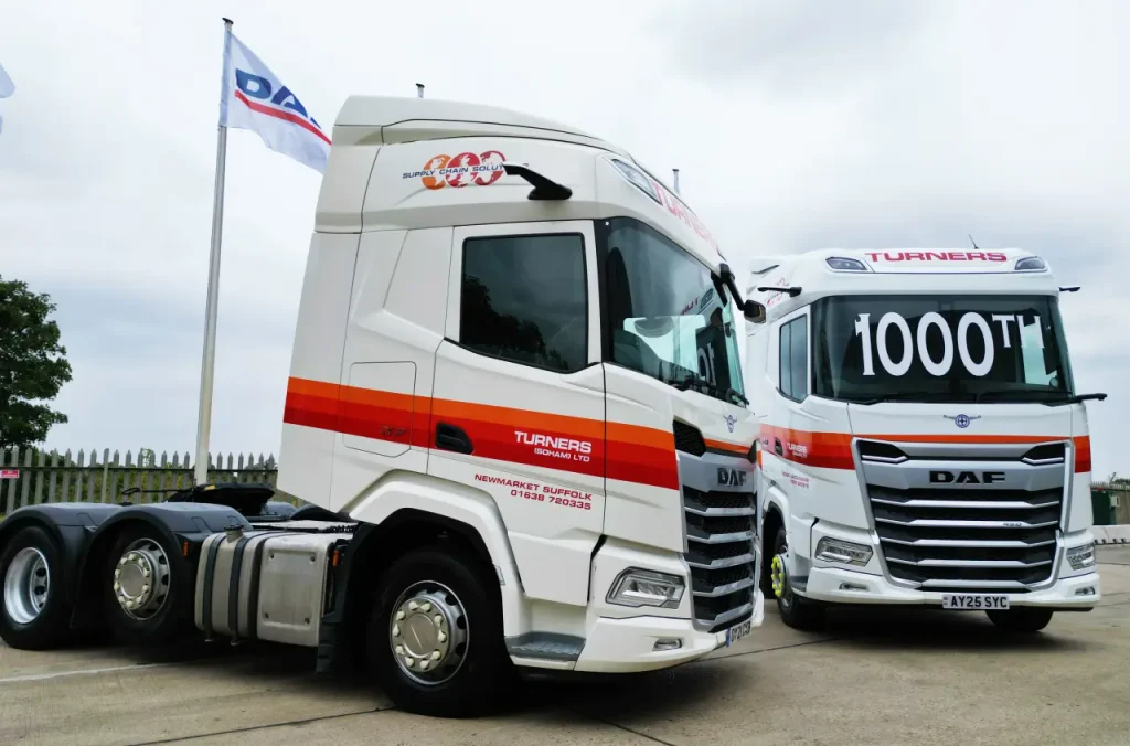 英国Turners接收第1000台新一代达夫卡车