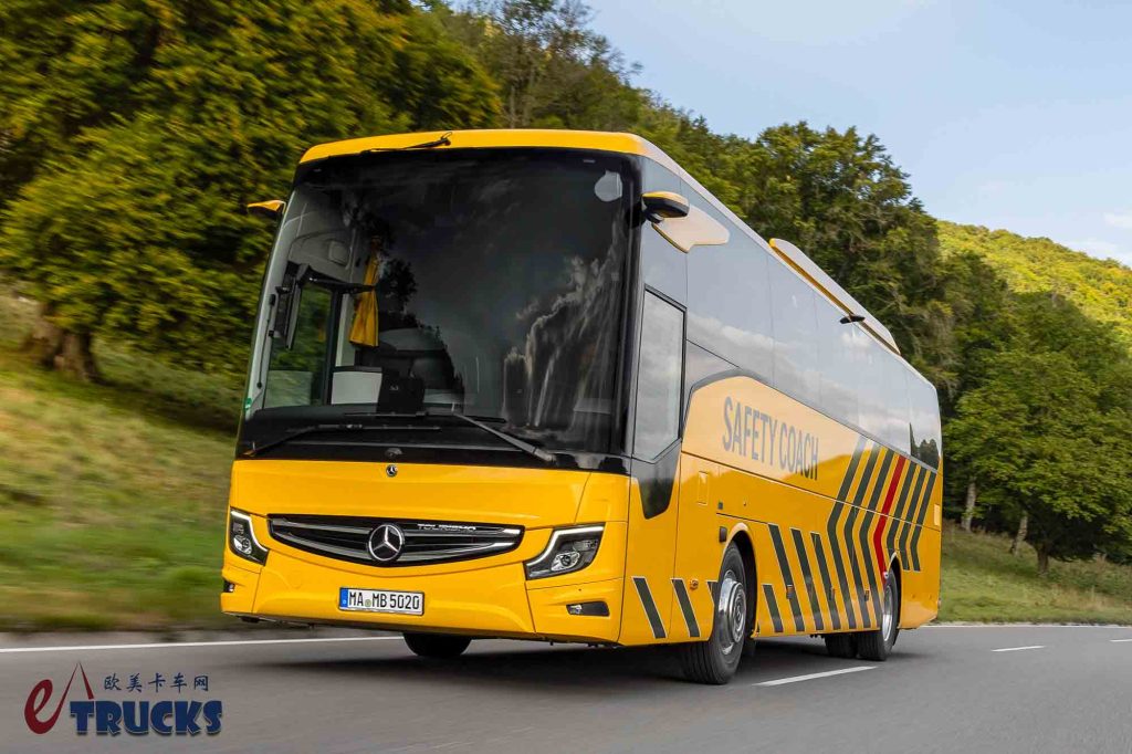2025Busworld客车展｜它是最安全的豪华巴士？十余项主动安全功能加身，奔驰Tourismo Safety Coach来袭