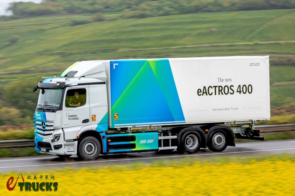 旗舰车型技术下放，奔驰发布全新一代eActros 400电动卡车