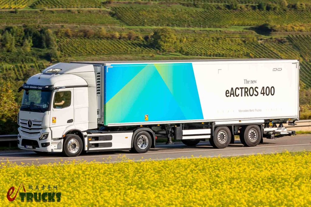 旗舰车型技术下放，奔驰发布全新一代eActros 400电动卡车