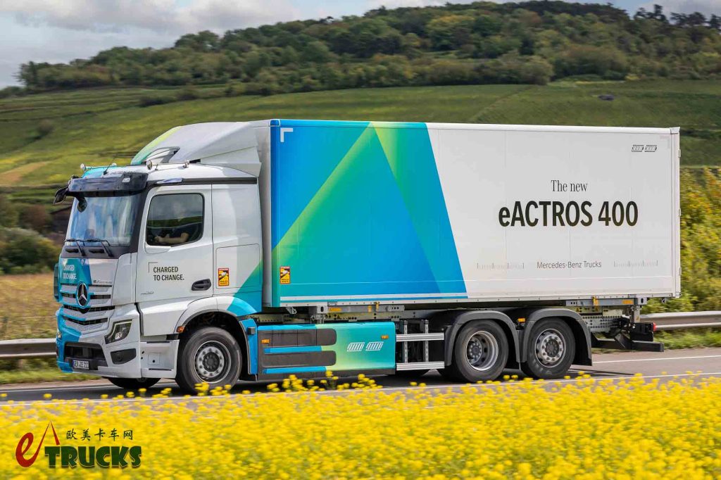旗舰车型技术下放，奔驰发布全新一代eActros 400电动卡车