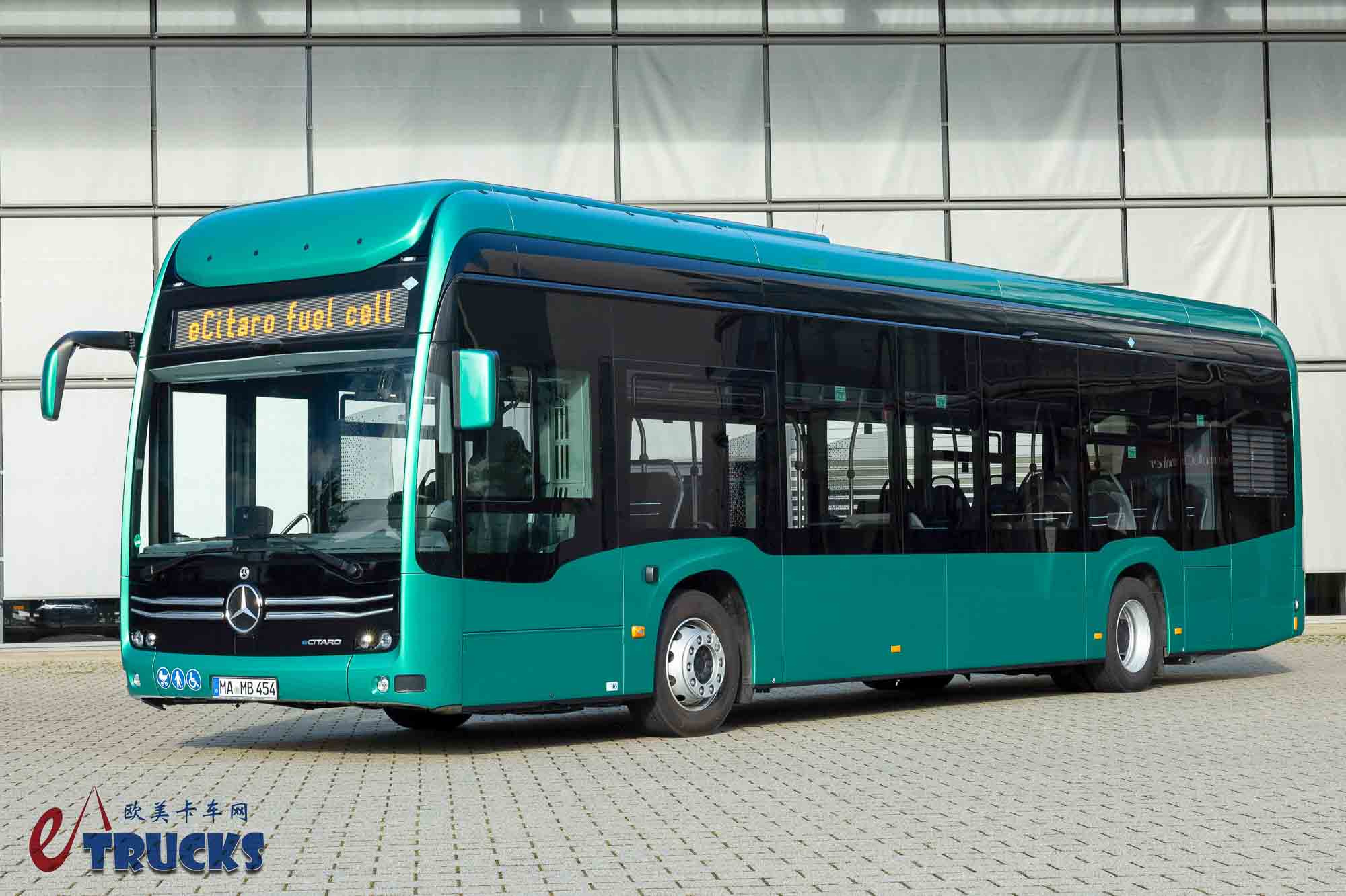 2025Busworld客车展｜氢电增程混合动力？续航高达700公里！奔驰eCitaro Fuel Cell城市客车实拍
