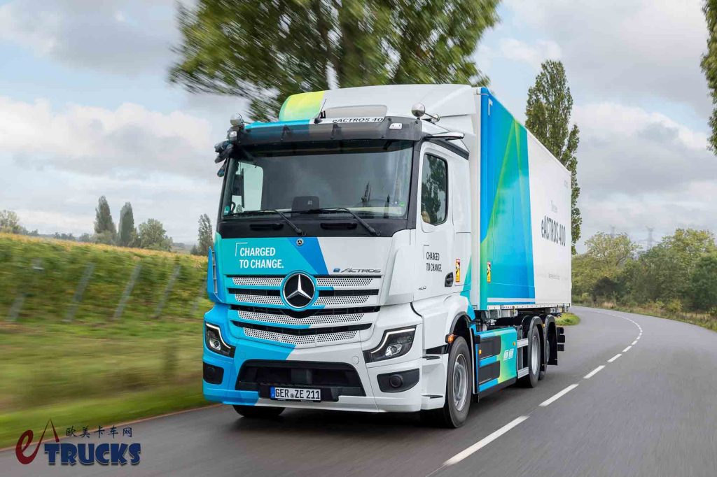 旗舰车型技术下放，奔驰发布全新一代eActros 400电动卡车