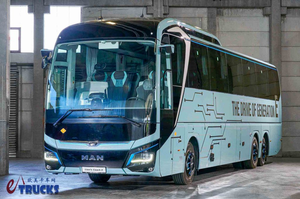 2025Busworld客车展｜续航高达650公里？曼恩Lion’s Coach 14E纯电动旅游巴士来袭！和国产比起来如何？