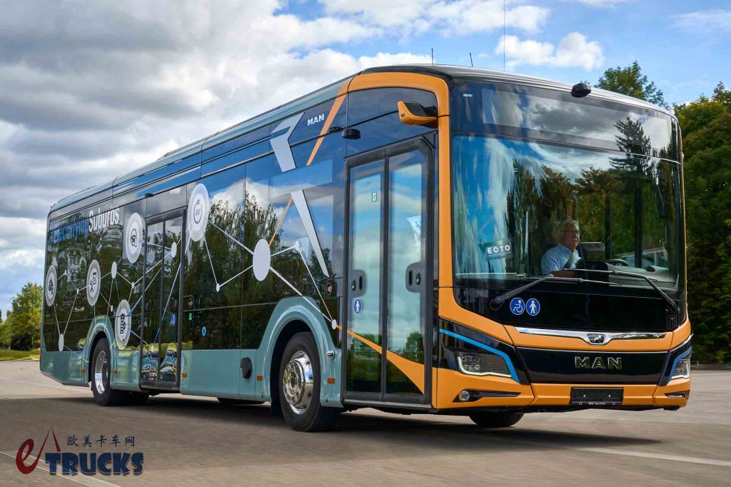 2025Busworld客车展｜纯电动城市客车“换皮”？城乡通用的曼恩Lion’s City E LE纯电动客车