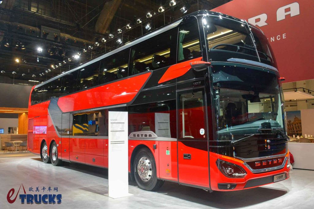 2025Busworld客车展｜双层豪华大巴巅峰水准！厨房卫生间全都有？展会实拍赛特拉S 531 DT双层巴士