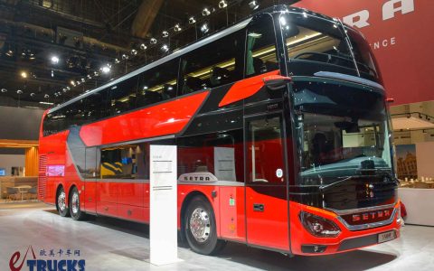 2025Busworld客车展｜双层豪华大巴巅峰水准！厨房卫生间全都有？展会实拍赛特拉S 531 DT双层巴士