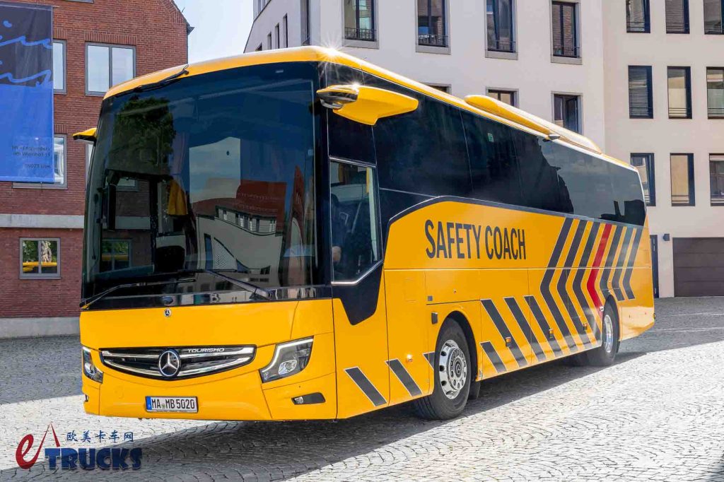 2025Busworld客车展｜它是最安全的豪华巴士？十余项主动安全功能加身，奔驰Tourismo Safety Coach来袭