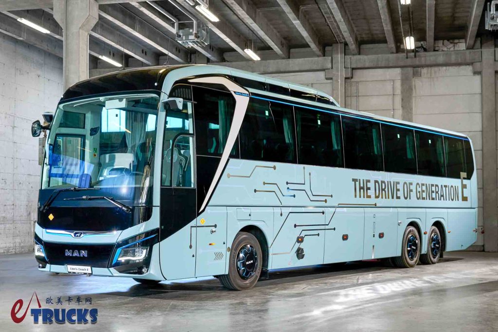 2025Busworld客车展｜续航高达650公里？曼恩Lion’s Coach 14E纯电动旅游巴士来袭！和国产比起来如何？