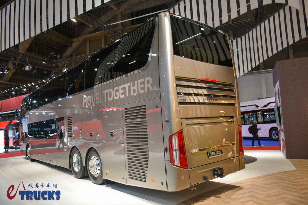 2025Busworld客车展｜范胡尔巴士听说过没？小众品牌的顶级旗舰，Van Hool Astromega双层巴士实拍