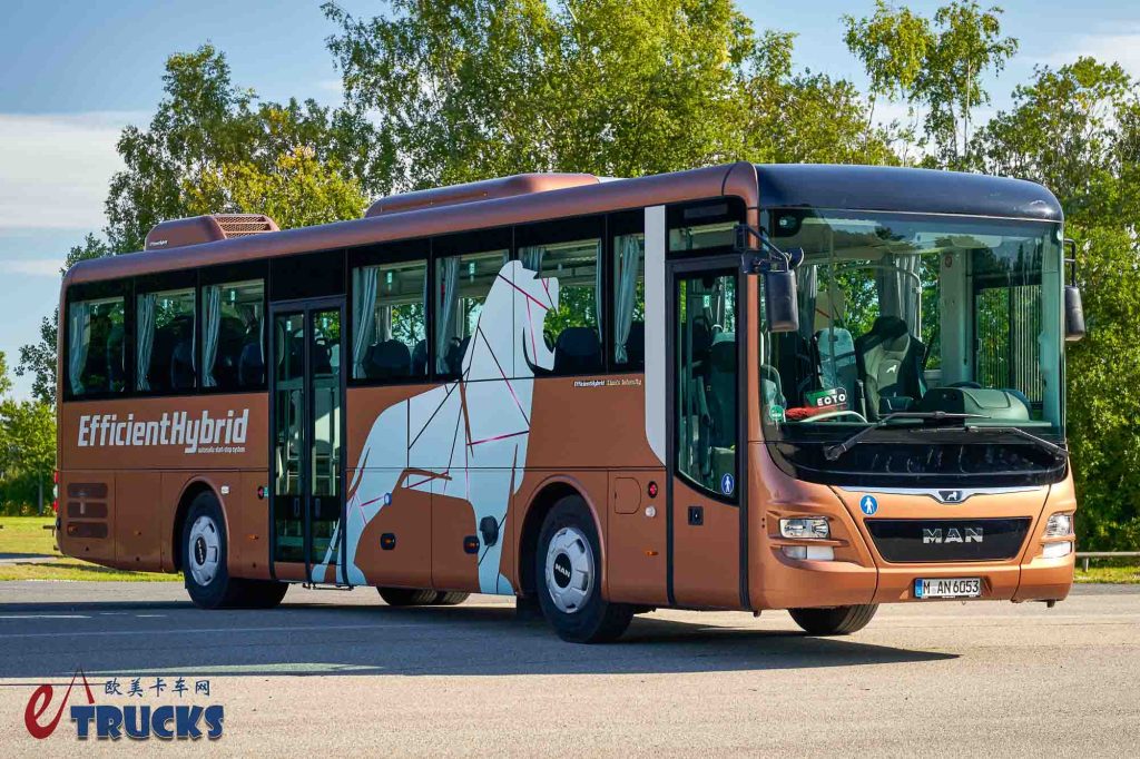 2025Busworld客车展｜EfficientHybrid高效混动加持，曼恩Lion's Intercity城际客车上新
