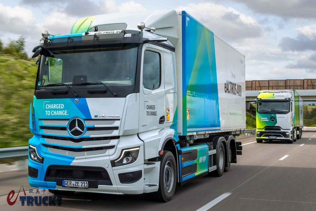旗舰车型技术下放，奔驰发布全新一代eActros 400电动卡车