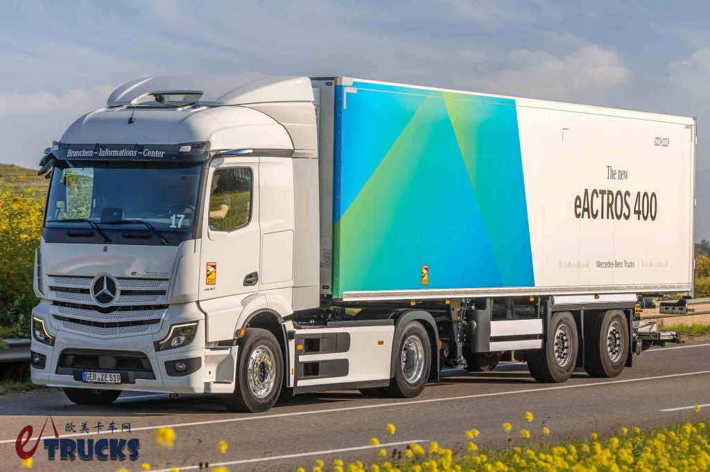 旗舰车型技术下放，奔驰发布全新一代eActros 400电动卡车