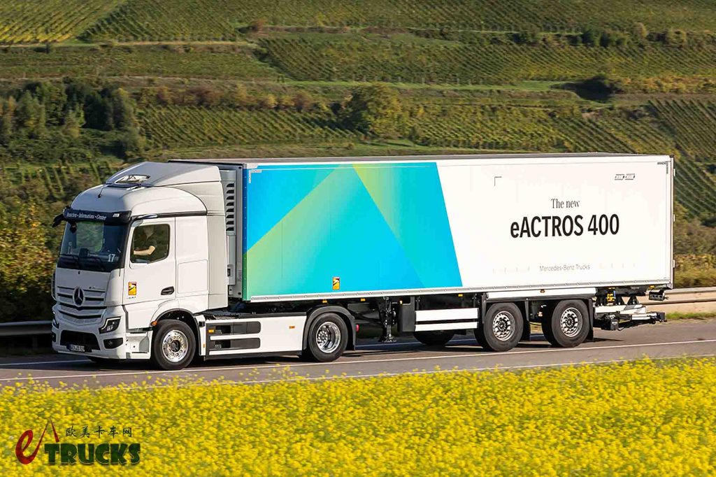 旗舰车型技术下放，奔驰发布全新一代eActros 400电动卡车
