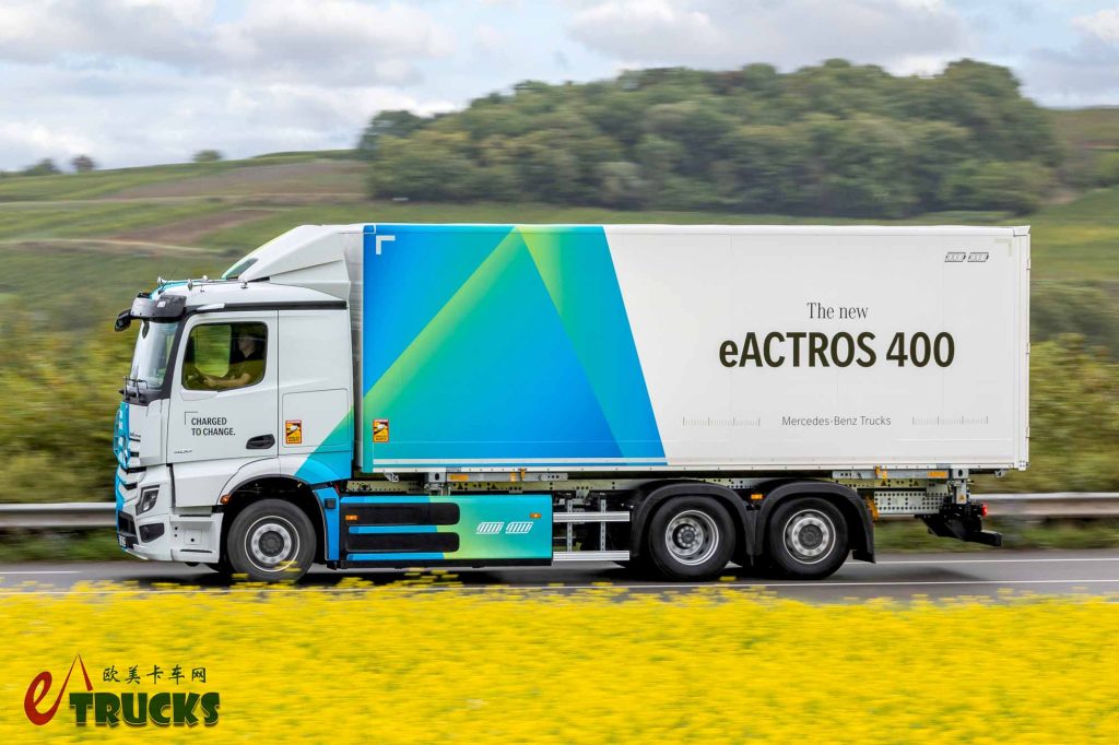 旗舰车型技术下放，奔驰发布全新一代eActros 400电动卡车