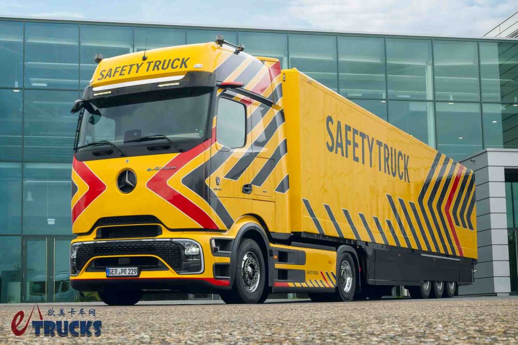 电动时代的卡车安全革命？奔驰推出eActros 600 Safety Truck安全卡车