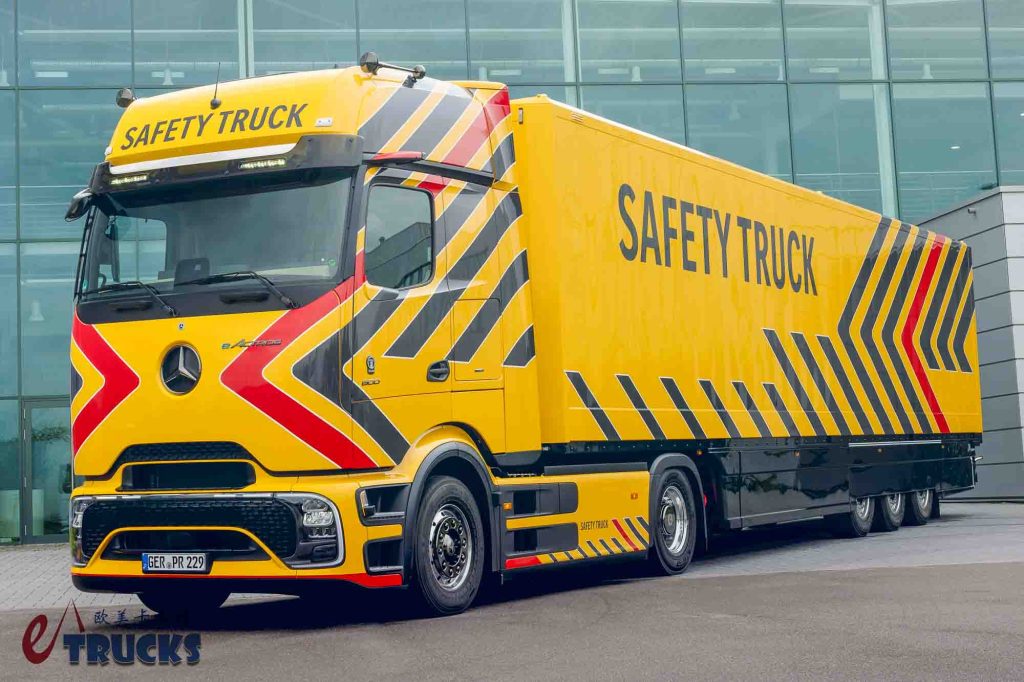 电动时代的卡车安全革命？奔驰推出eActros 600 Safety Truck安全卡车