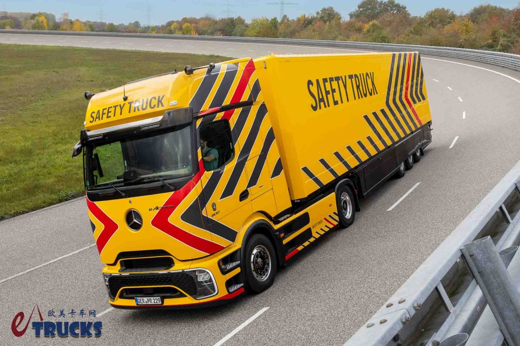 电动时代的卡车安全革命？奔驰推出eActros 600 Safety Truck安全卡车