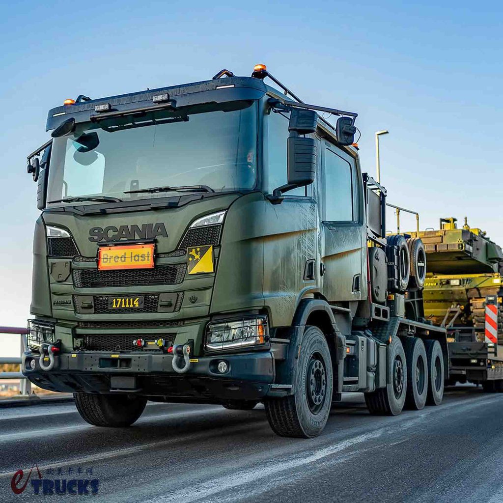 双排座驾驶室+V8发动机，专为牵引坦克而生！这台斯堪尼亚R 620牵引车太强悍了！