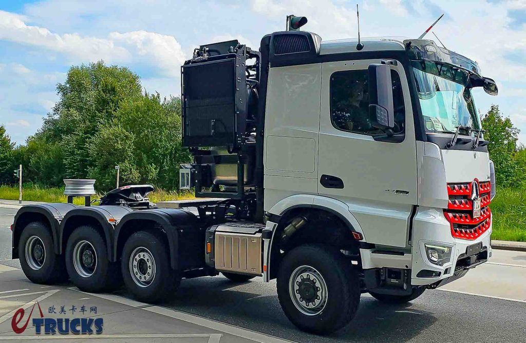 能牵引500吨！定制驾驶室+大件包规格，这台奔驰Arocs大件车不一般