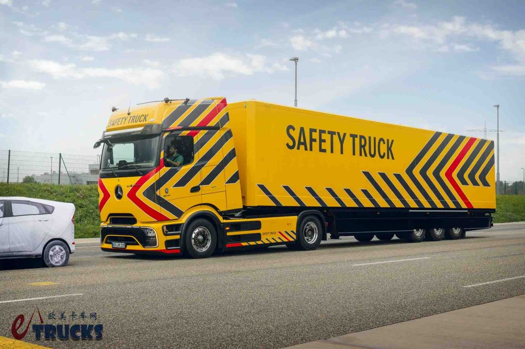 电动时代的卡车安全革命？奔驰推出eActros 600 Safety Truck安全卡车
