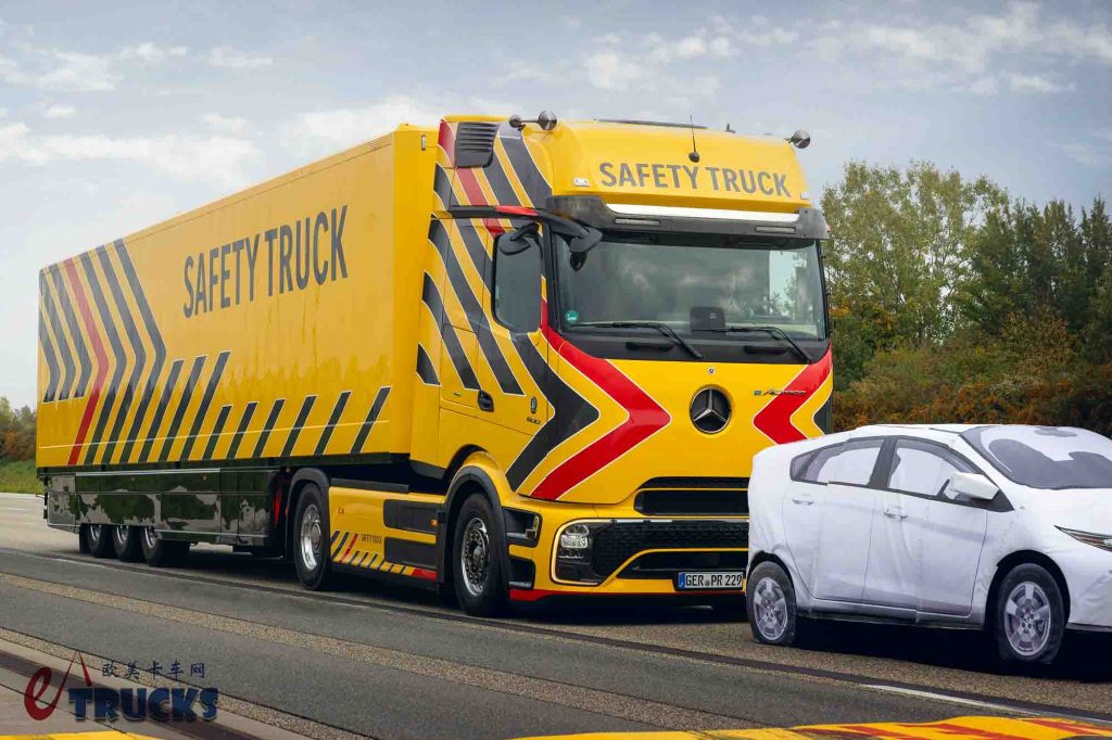 电动时代的卡车安全革命？奔驰推出eActros 600 Safety Truck安全卡车