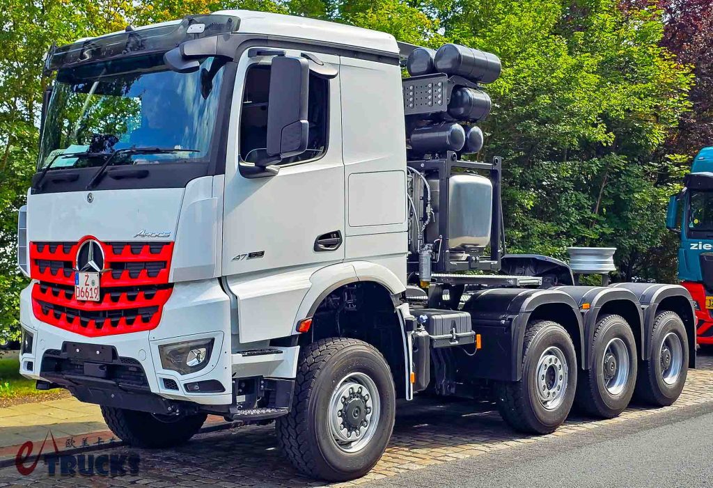 能牵引500吨！定制驾驶室+大件包规格，这台奔驰Arocs大件车不一般