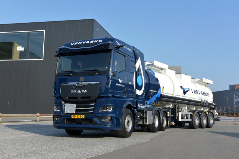 VERVAEKE引入MAN hTGX氢燃料卡车:欧洲首辆获ADR认证的零排放重型车