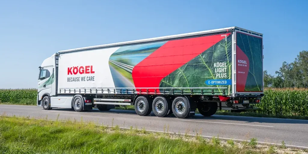 Kögel考格尔推出电动专用半挂车：车轴前移30厘米，减轻驱动桥压力