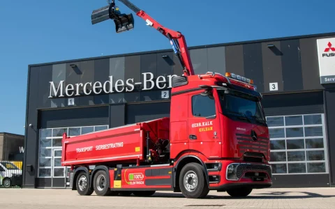 荷兰Kalk运输公司启用电动eActros 600，带自卸吊配置