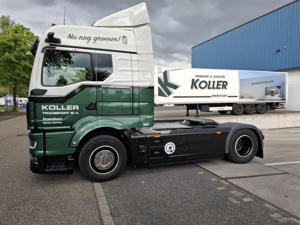 Koller Transport 启用首辆曼恩 e-TGS 电动牵引车
