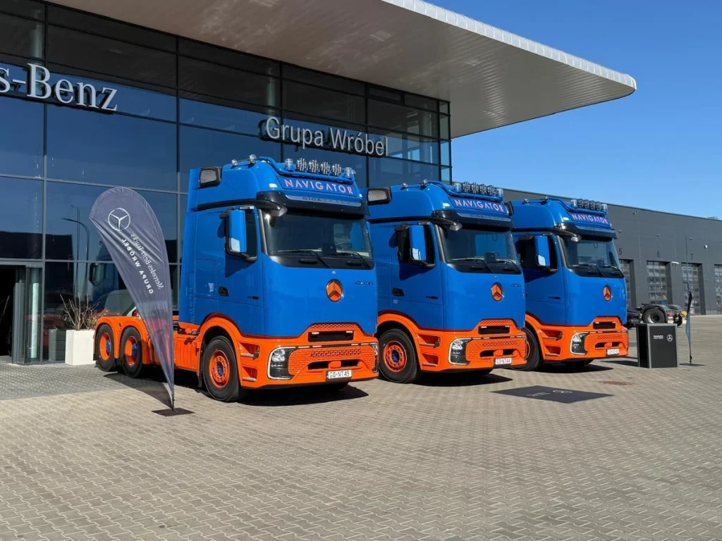 Navigator车队新增三辆Actros 3363：ProCabin驾驶室、GigaSpace、OM 473发动机、SoloStar布局