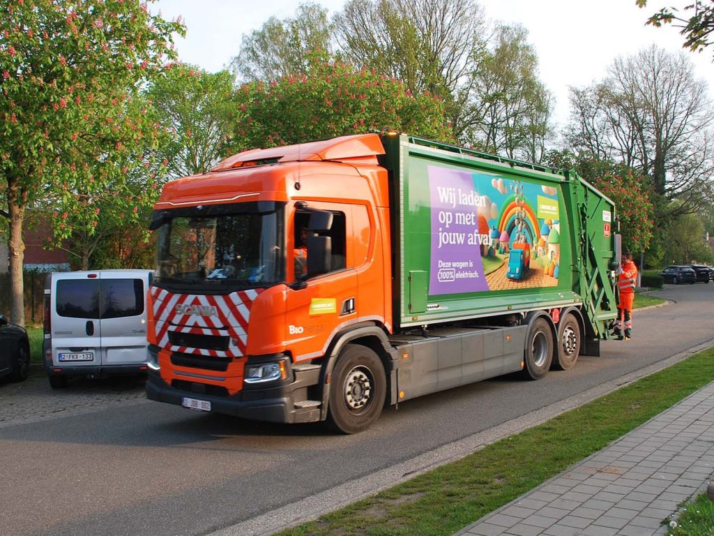 比利时废弃物处理公司Limburg.net选择斯堪尼亚作为首辆电动垃圾车