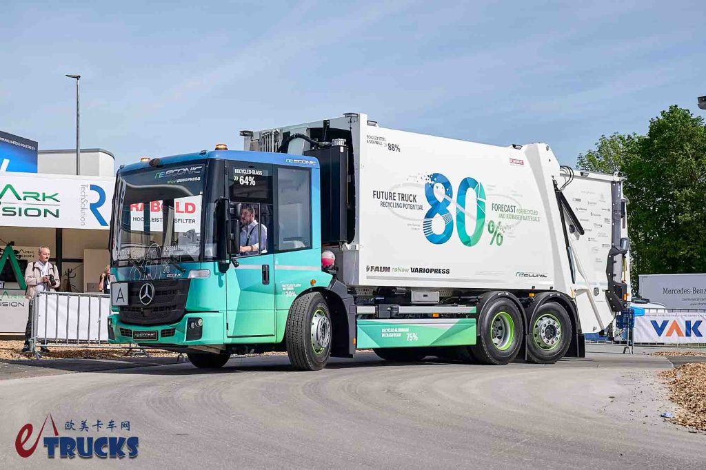 reEconic循环经济概念车、乌尼莫克多用途机具抢眼,带您看奔驰卡车IFAT 2026展品阵容