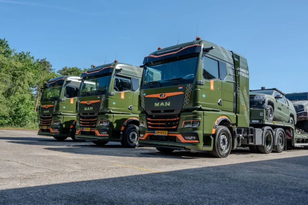 MAN hTGX氢内燃机牵引车交付荷兰军队