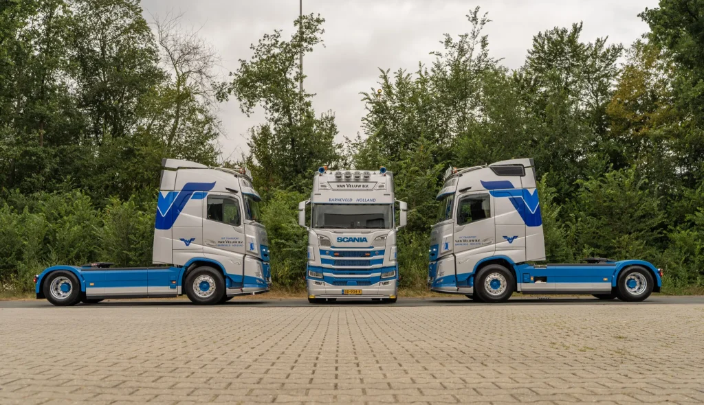 Van Veluw Transport公司接收三辆新牵引车:一台斯堪尼亚两台沃尔沃FH Aero