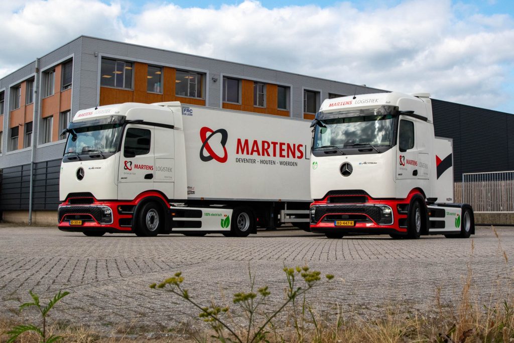 Martens Logistiek公司投入运营第二辆奔驰eActros 600电动卡车