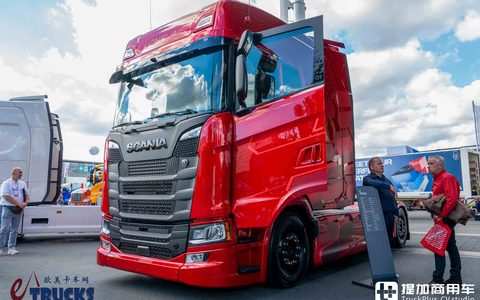 2026IAA：驾驶室加长80厘米，770匹V8动力，斯堪尼亚LongLine牵引车深度实拍