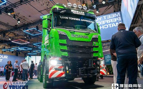 2026IAA：斯堪尼亚千吨王来了！8x6驱动配770匹V8机，770 S大件牵引车深度实拍评测