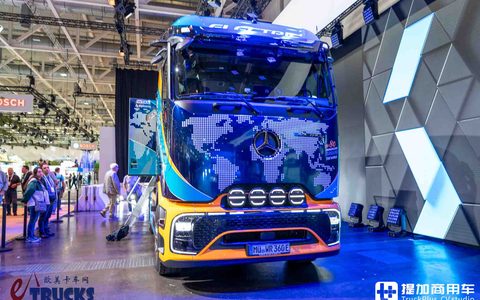 2026IAA：会来中国！化身房车还带越野摩托，奔驰eActros 600开启环球80充挑战