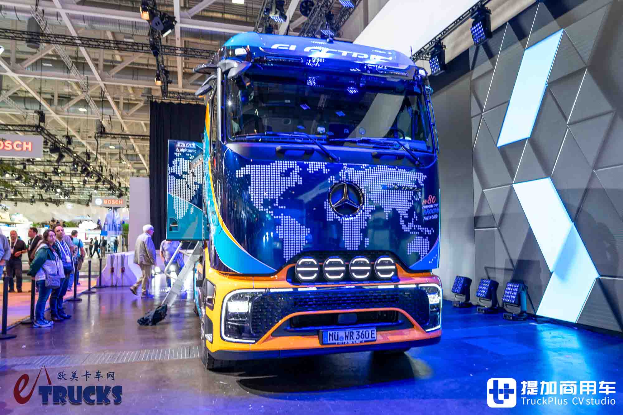 2026IAA：会来中国！化身房车还带越野摩托，奔驰eActros 600开启环球80充挑战