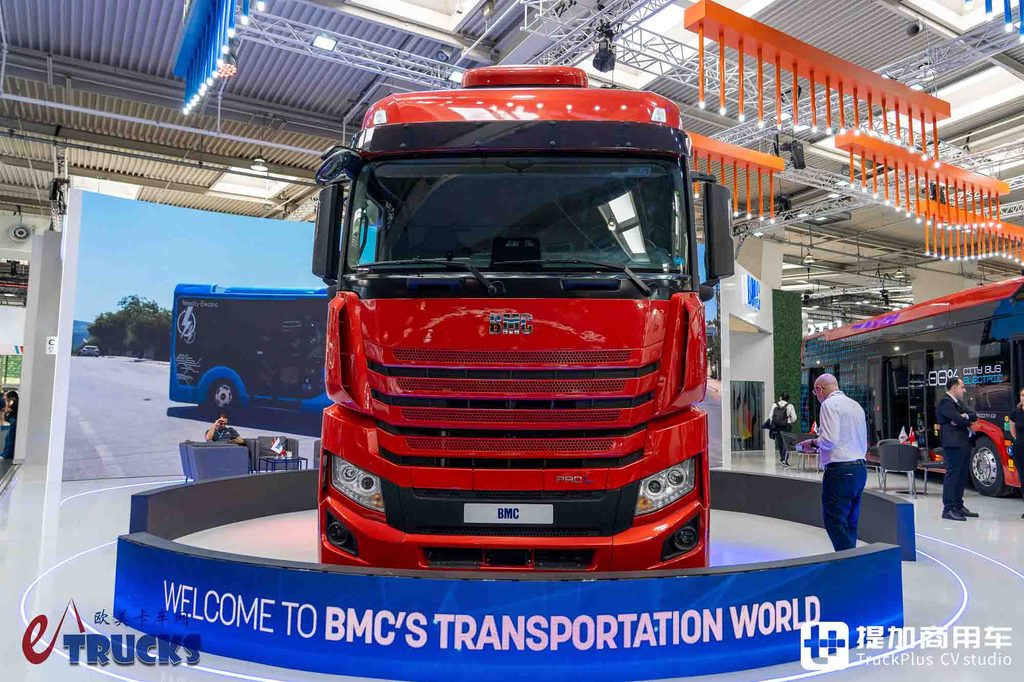 2026IAA:江淮格尔发K7换个车标就成欧洲旗舰?土耳其BMC ProL牵引车实拍
