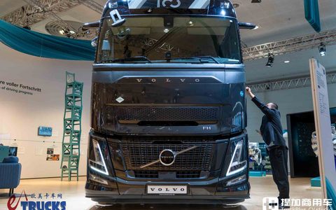 2026IAA：沃尔沃也有奶瓶车？还是柴油天然气混烧！FH Aero LNG百年纪念版深度实拍评测