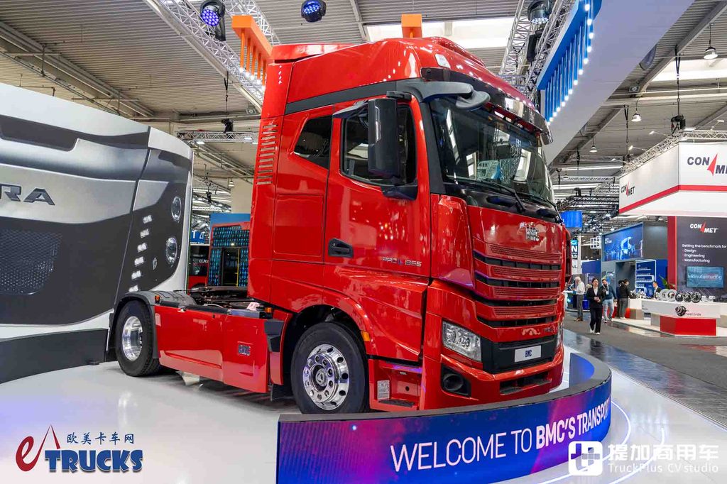 2026IAA:江淮格尔发K7换个车标就成欧洲旗舰?土耳其BMC ProL牵引车实拍